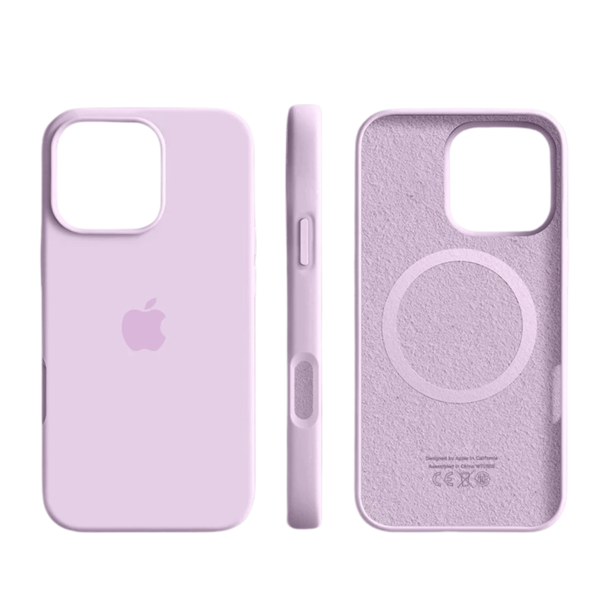 Silicone iPhone Case with MagSafe Protection and Soft Microfiber Interior