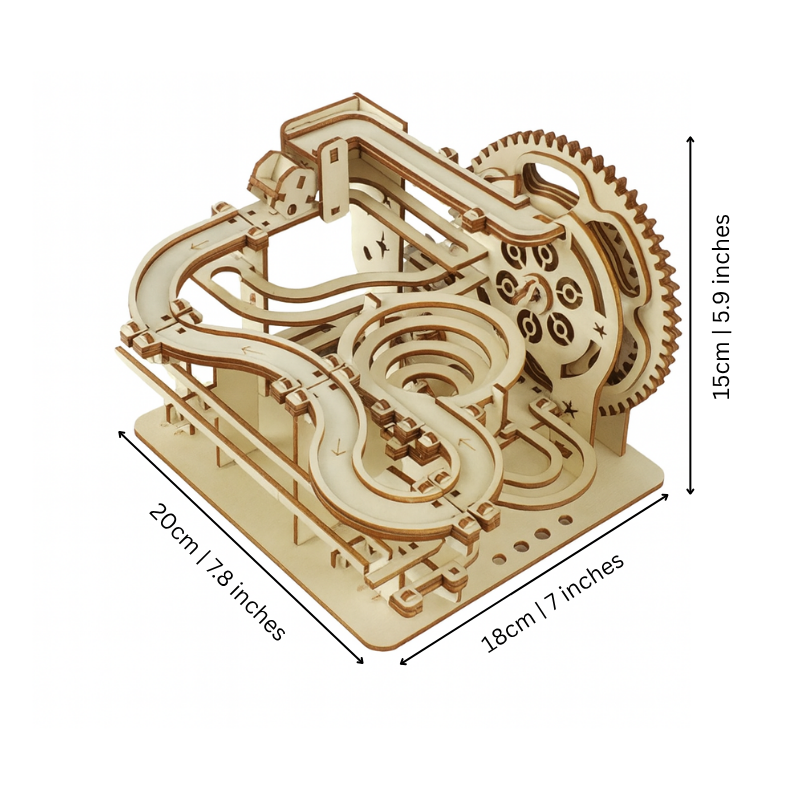 Gear Crank Wooden Ball Run Kit