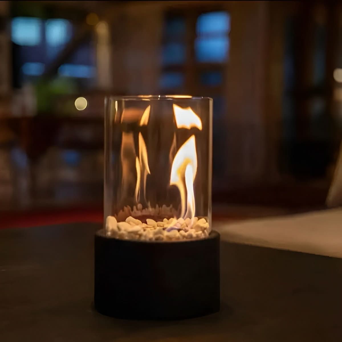 Elegant Smokeless Tabletop Fire Feature for Any Space