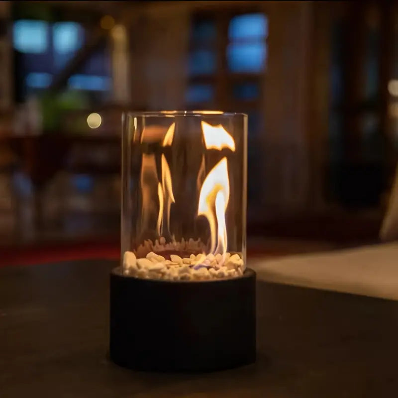 Contemporary Bioethanol Tabletop Fire Pit for Cozy Ambiance