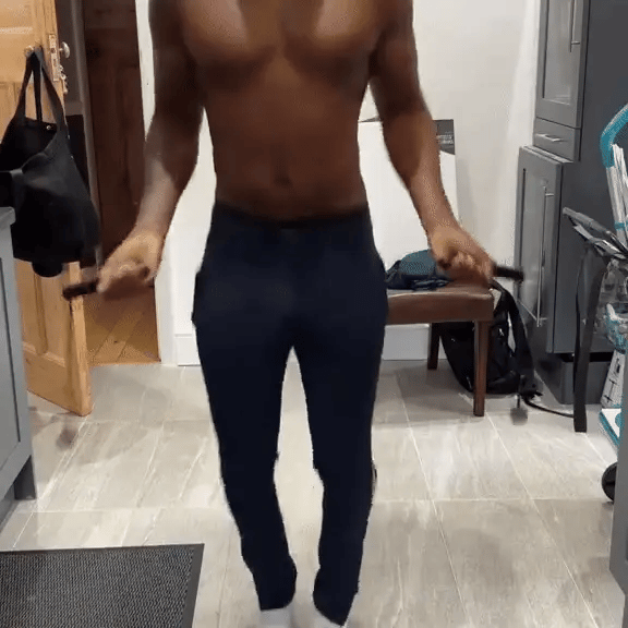 Weighted Jump Rope Without Ropes for Indoor Home Gym Fitness Tracking