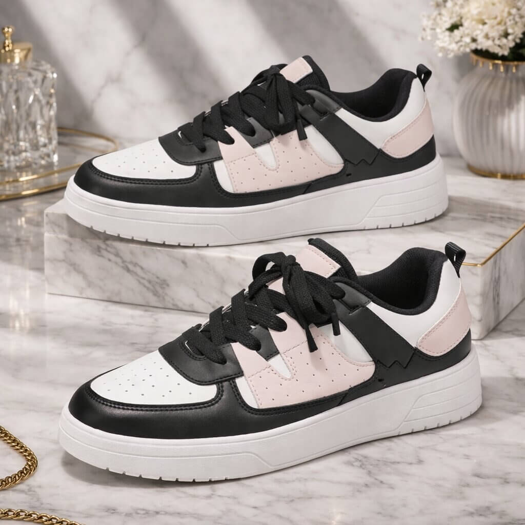 Breathable Upper Sneakers with Cushioned Insole for Comfort