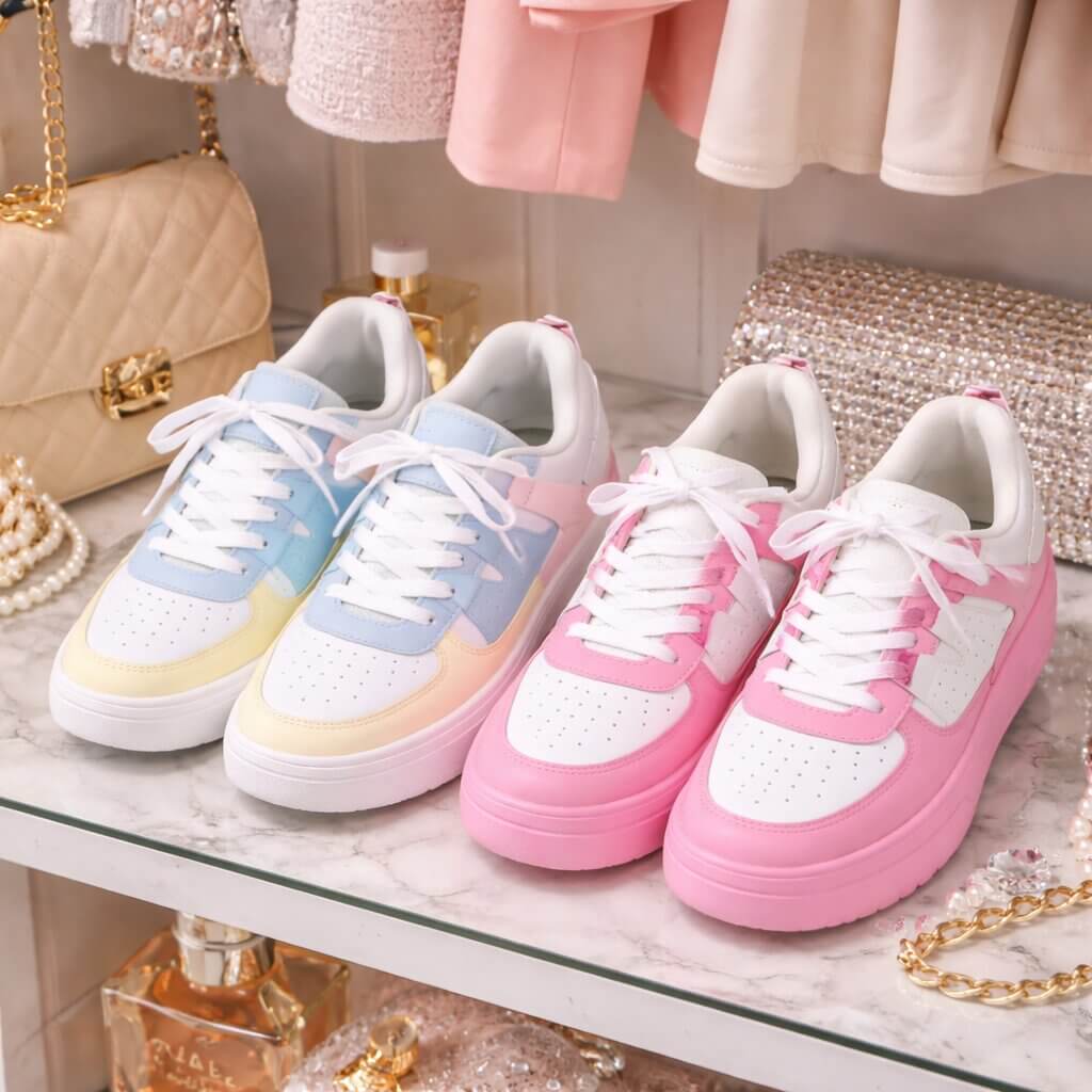 Breathable Upper Sneakers with Cushioned Insole for Comfort