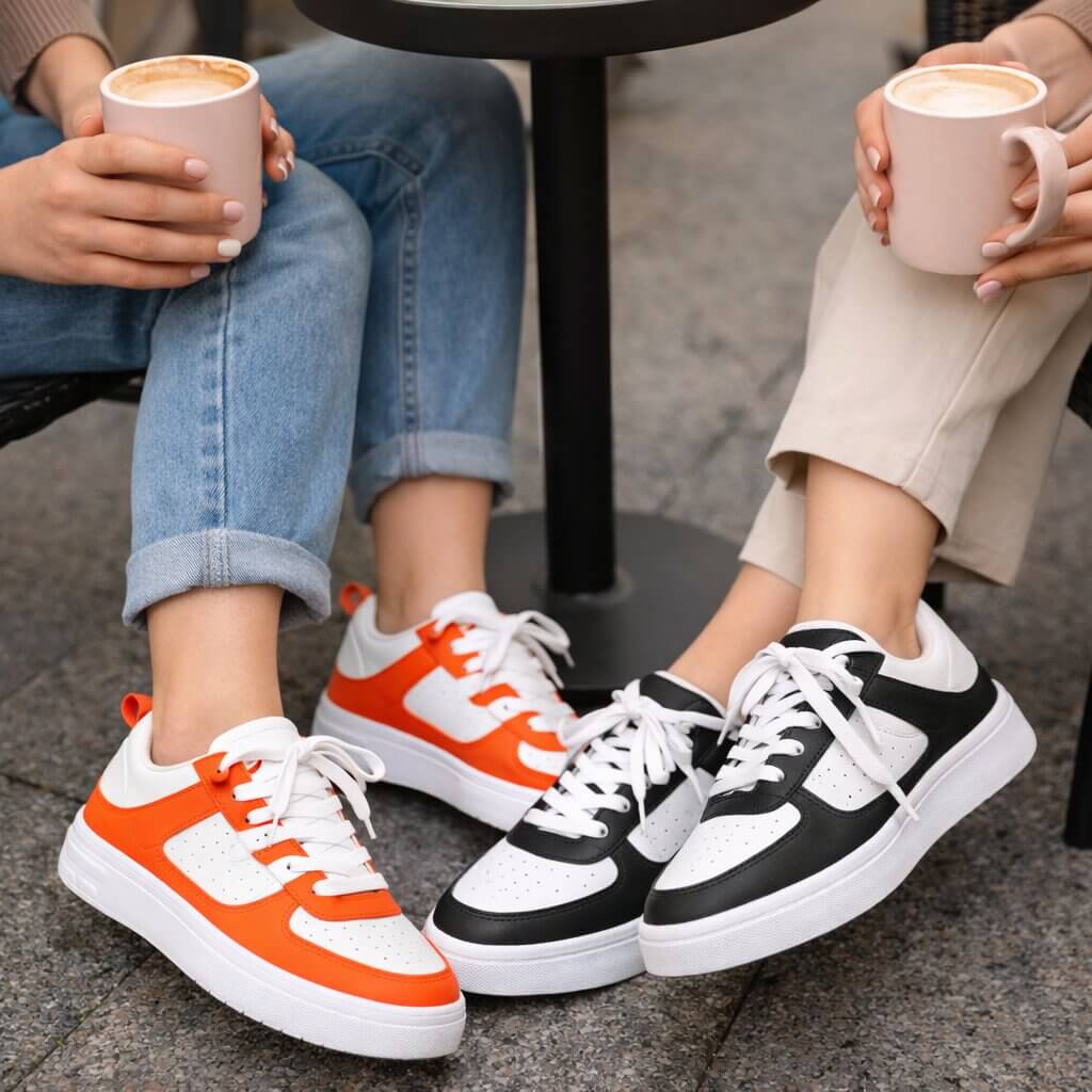 Breathable Upper Sneakers with Cushioned Insole for Comfort