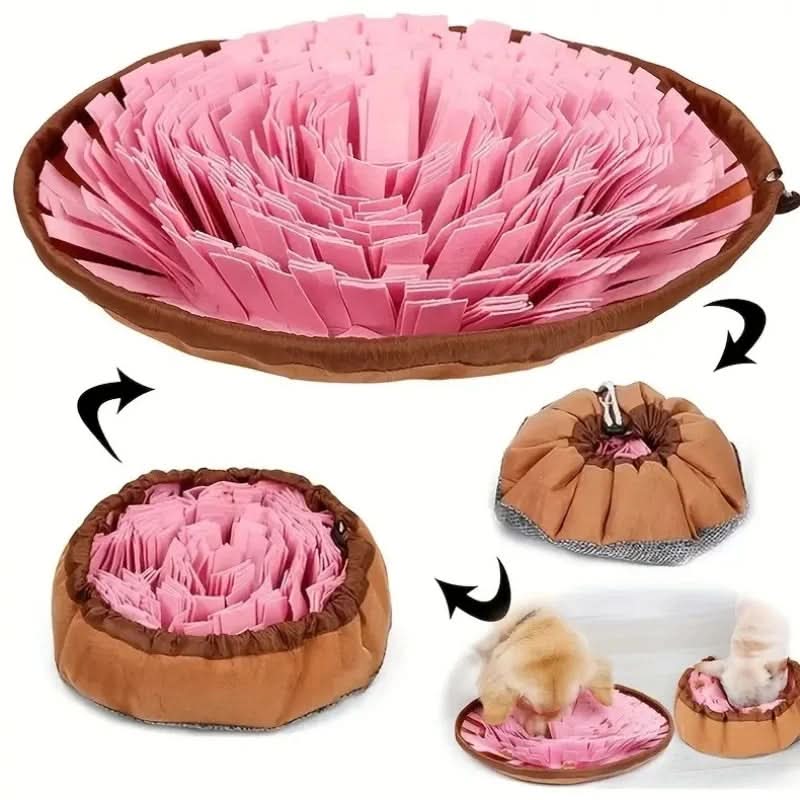 Eco-Friendly Dog Snuffle Mat – Portable, Washable Slow Feeding Sniffer