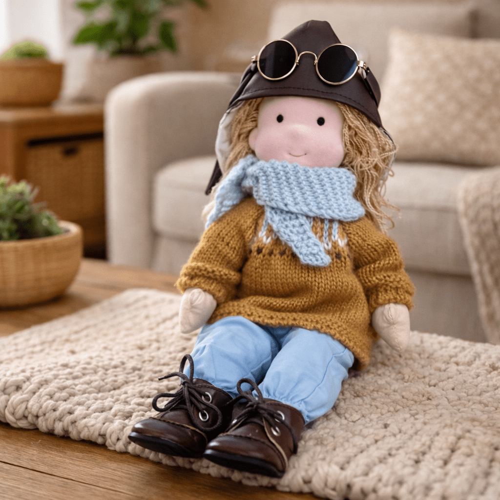 Handcrafted Waldorf Doll for Imaginative and Creative Play