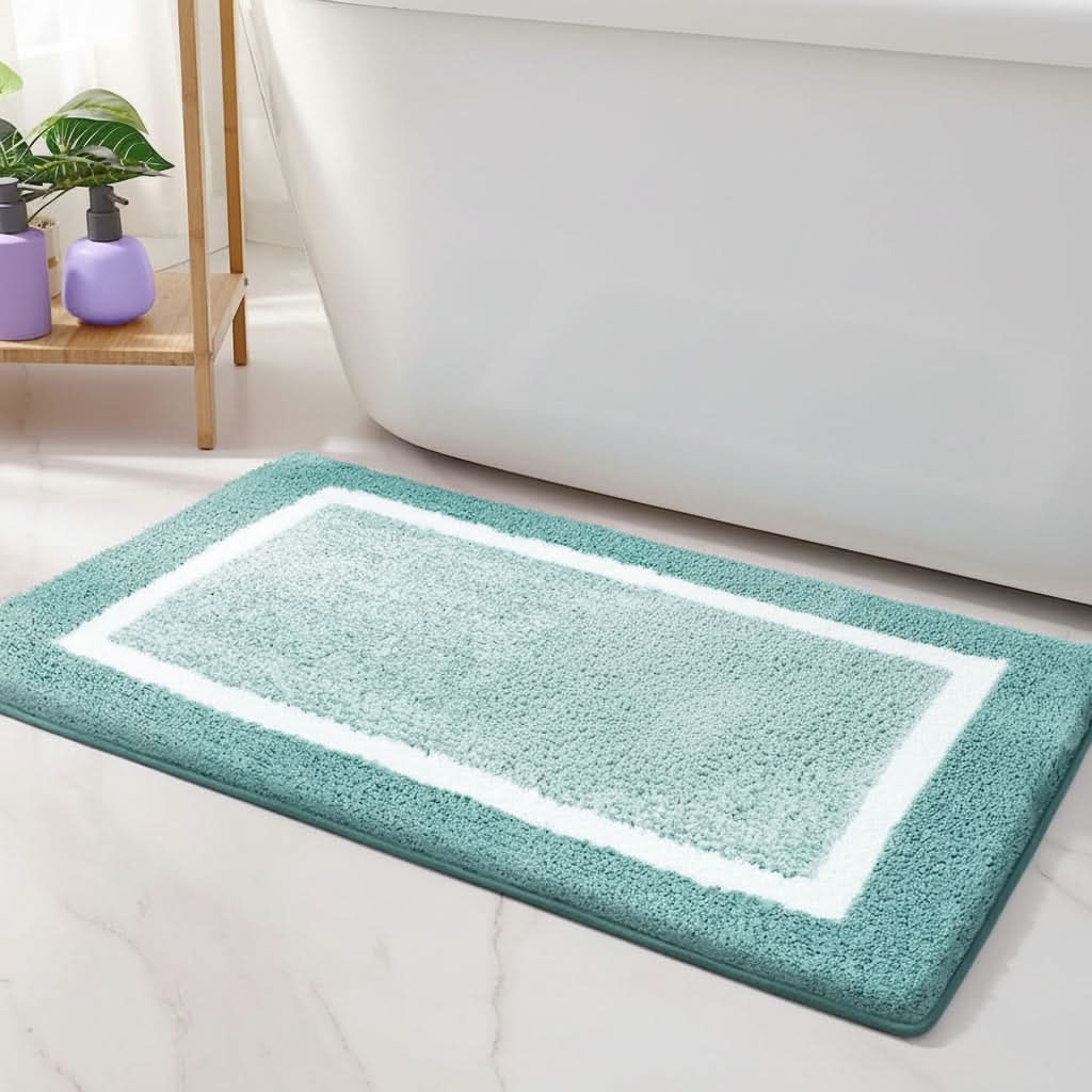 Non-Slip Bathroom Rug - Soft Microfiber Bath Mat for Comfort and Safety