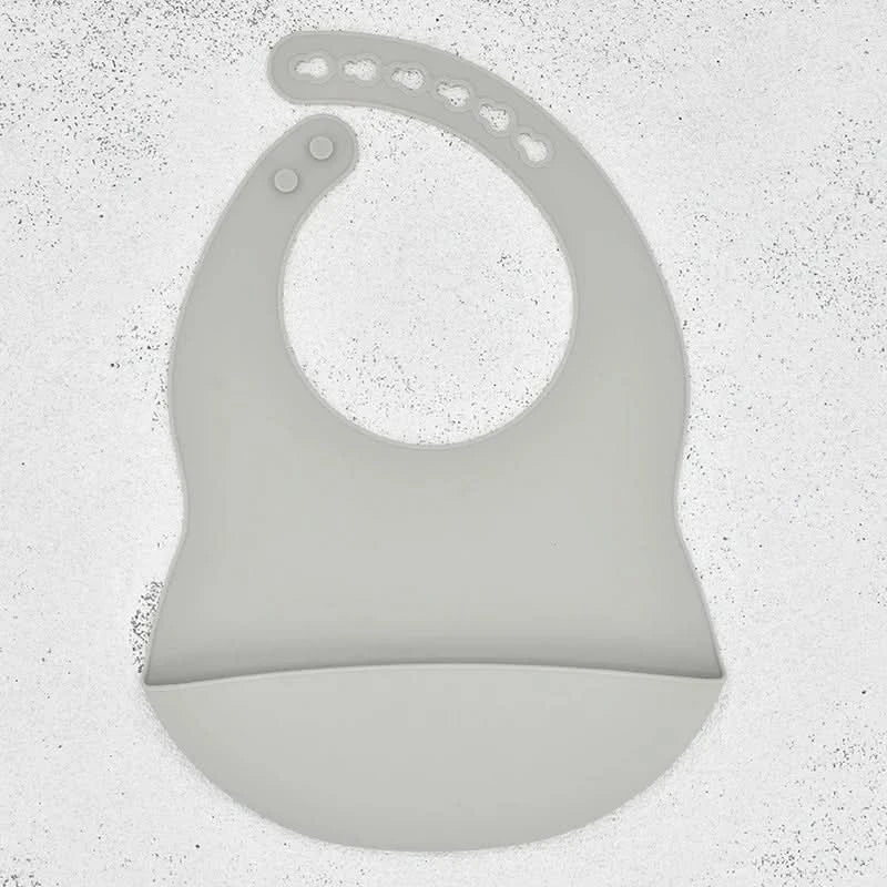 Soft Silicone Baby Bib with Adjustable Fit for Easy, Mess-Free Feeding