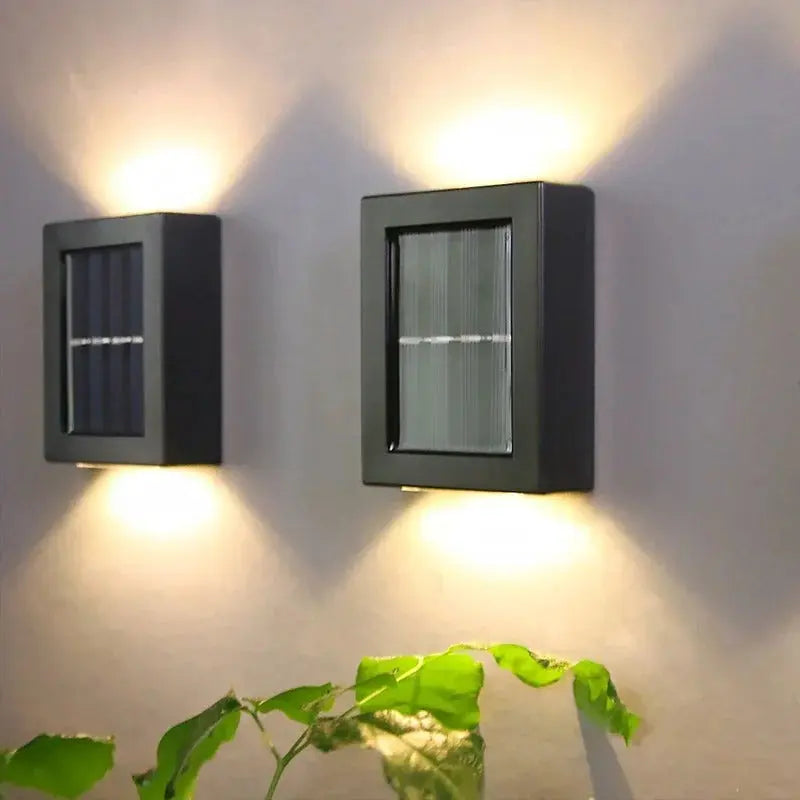 Wireless Solar Wall Light Set of 4 - Soft White Illumination