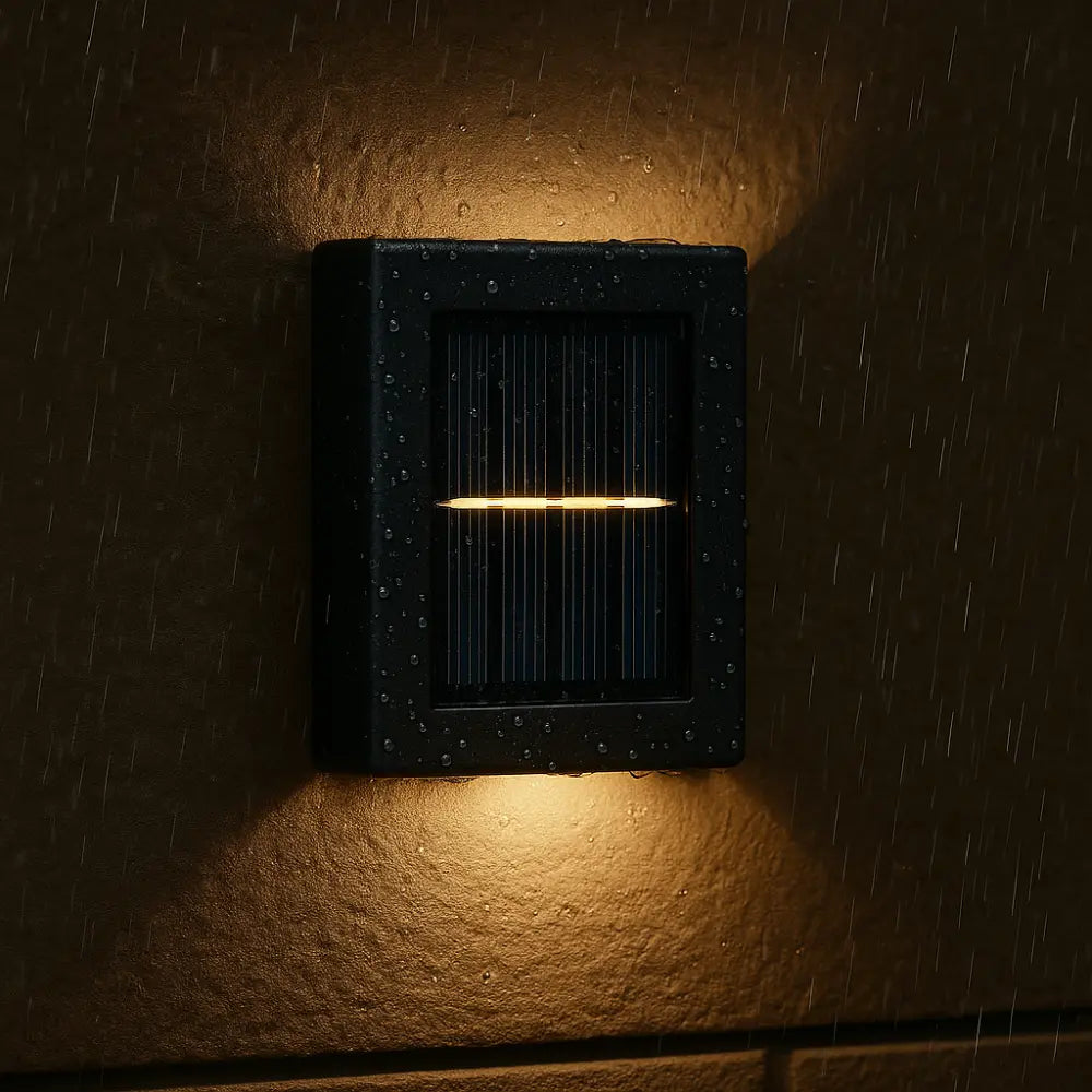 Wireless Solar Wall Light Set of 4 - Soft White Illumination