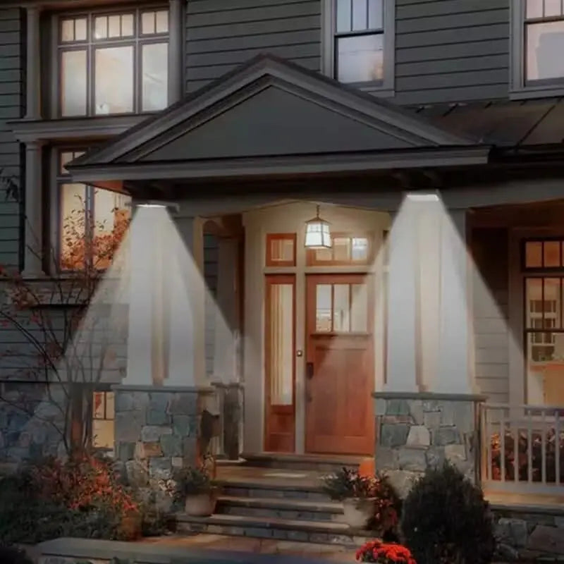 LED Solar Wall Light featuring Motion Detection and Remote Control