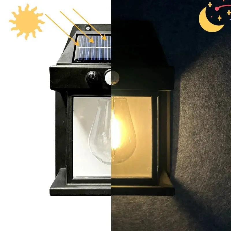 Motion Sensor Wall Light Solar Lanterns – Pack of 2