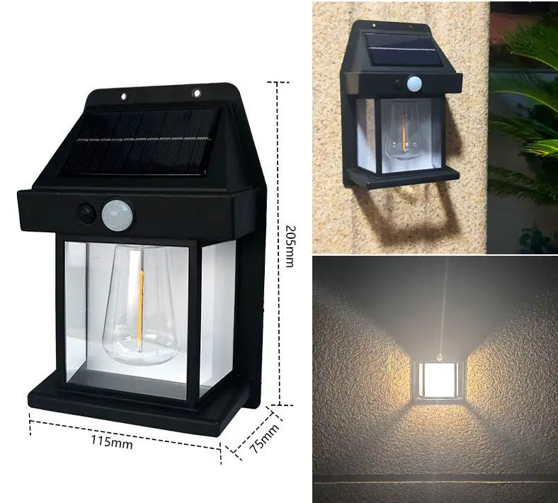 Motion Sensor Wall Light Solar Lanterns – Pack of 2