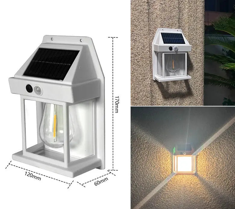 Motion Sensor Wall Light Solar Lanterns – Pack of 2