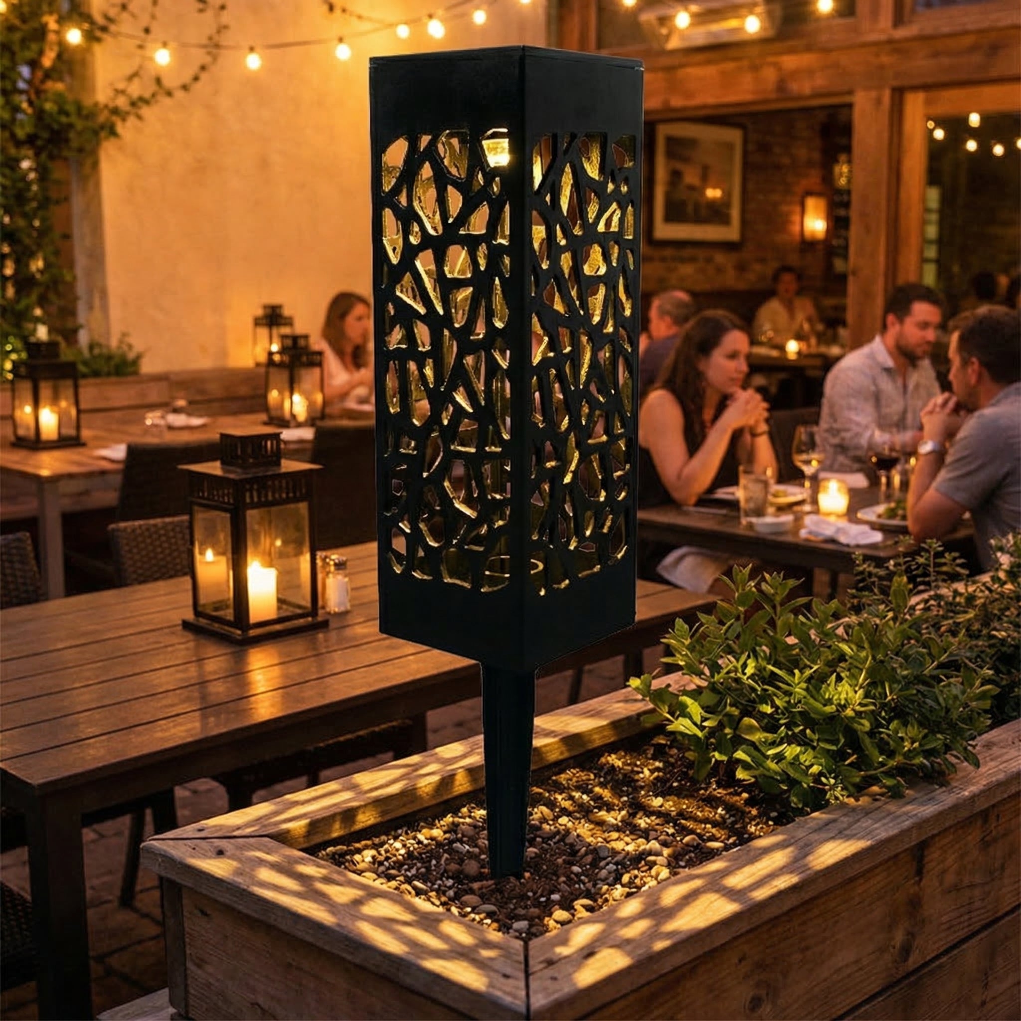 Elegant Solar Pathway Lights with Warm LED for Outdoor Spaces