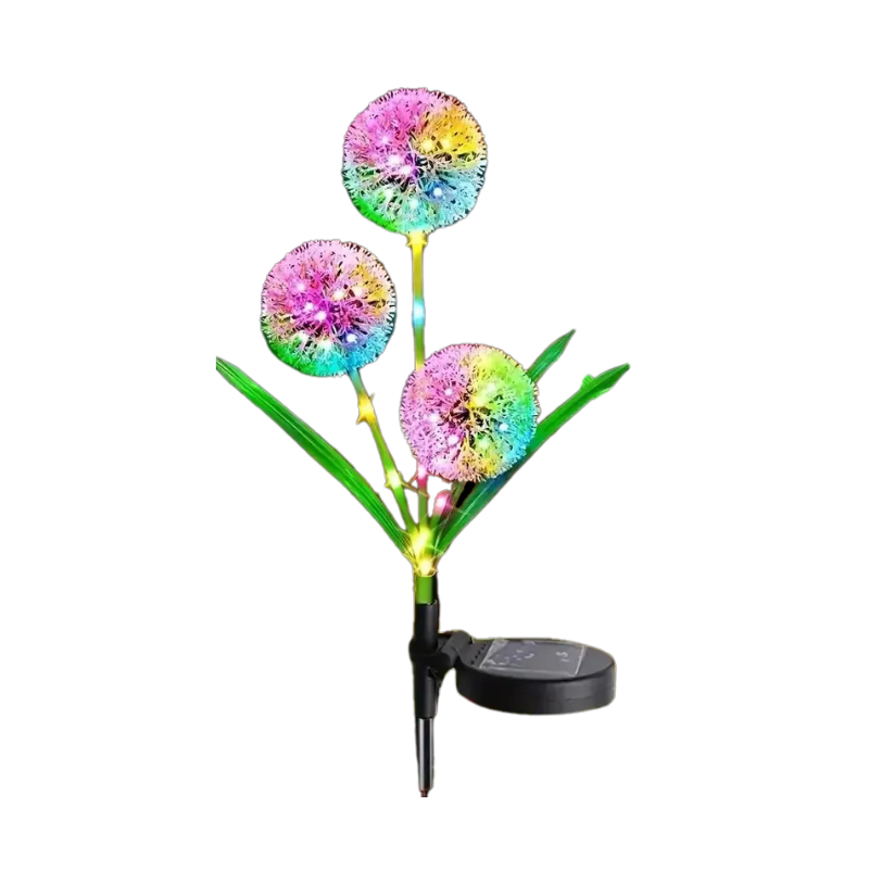 Vibrant Solar-Powered Dandelion Lights for Your Garden