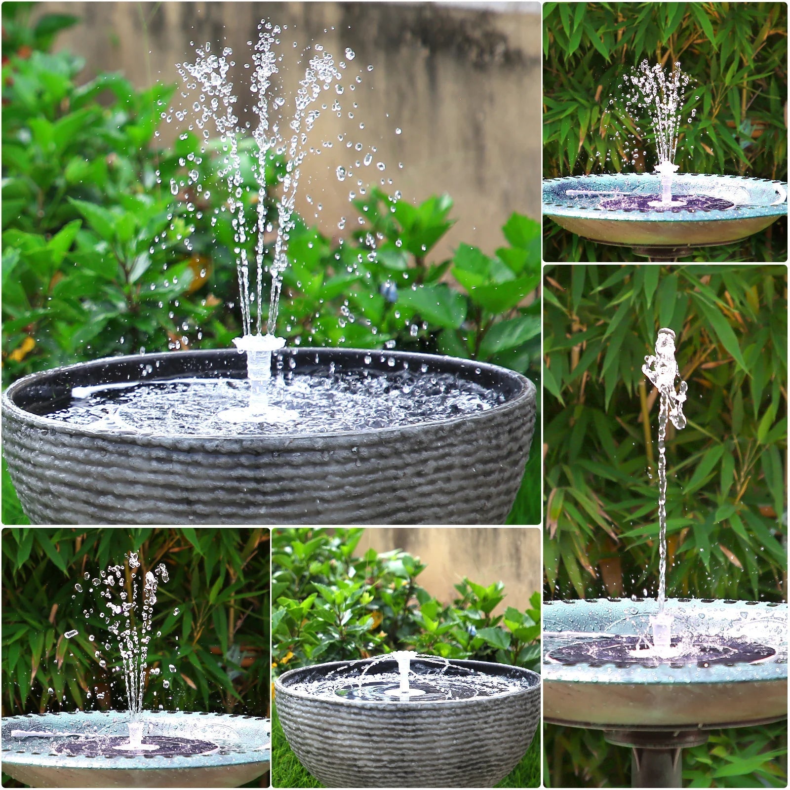 AquaGlow – Solar-Powered Fountain Pump with LED Lighting