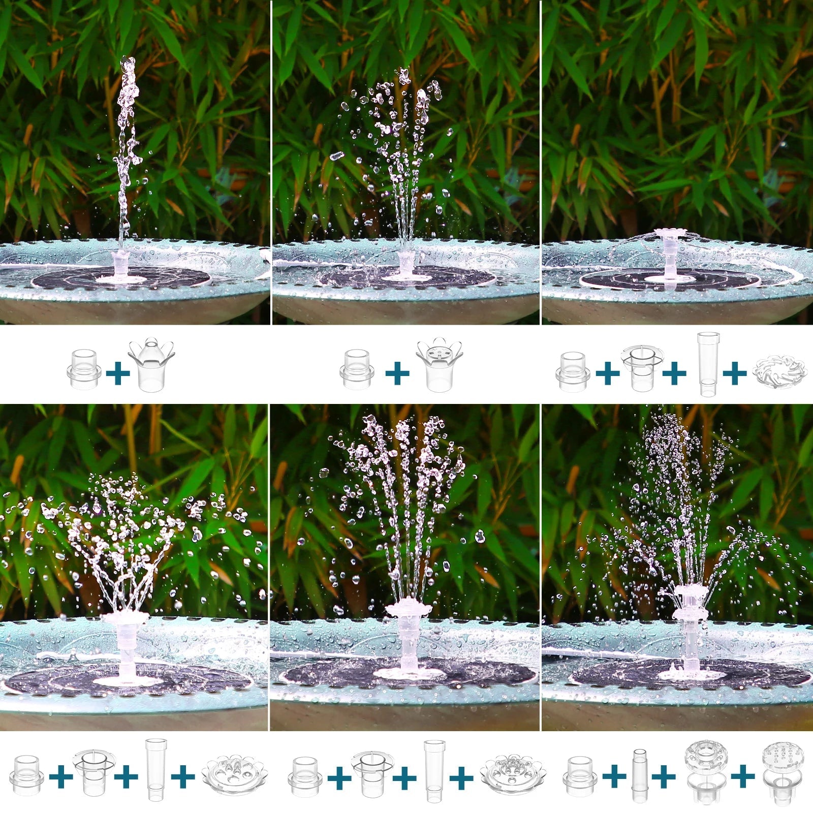 AquaGlow – Solar-Powered Fountain Pump with LED Lighting