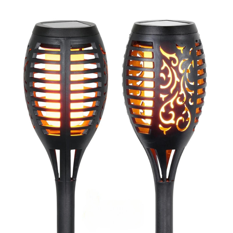 Flickering Flame Solar Garden Torch | Outdoor LED Lighting for Patio