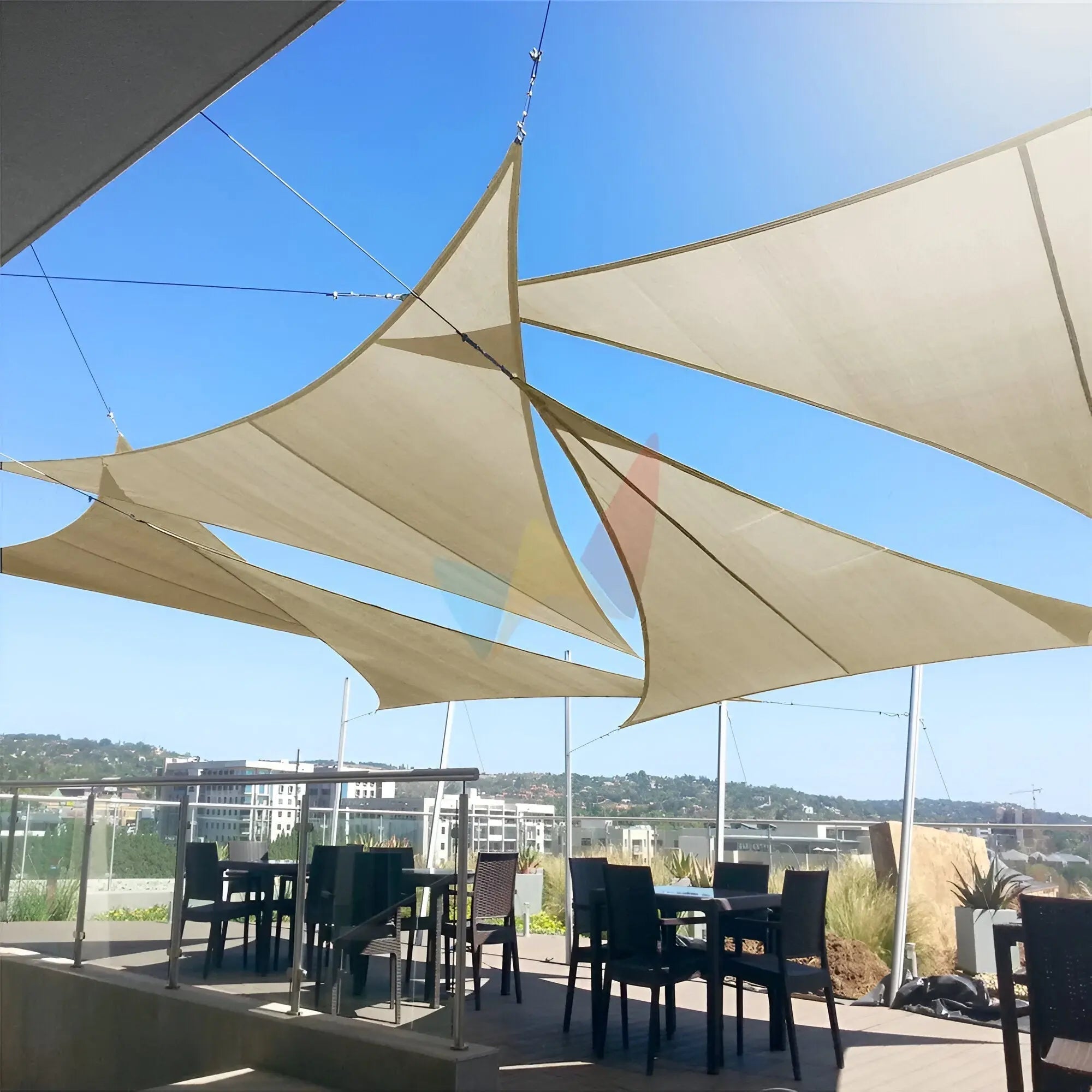 Triangle Shade Sail for Patio - UV Protection and Water-Resistant