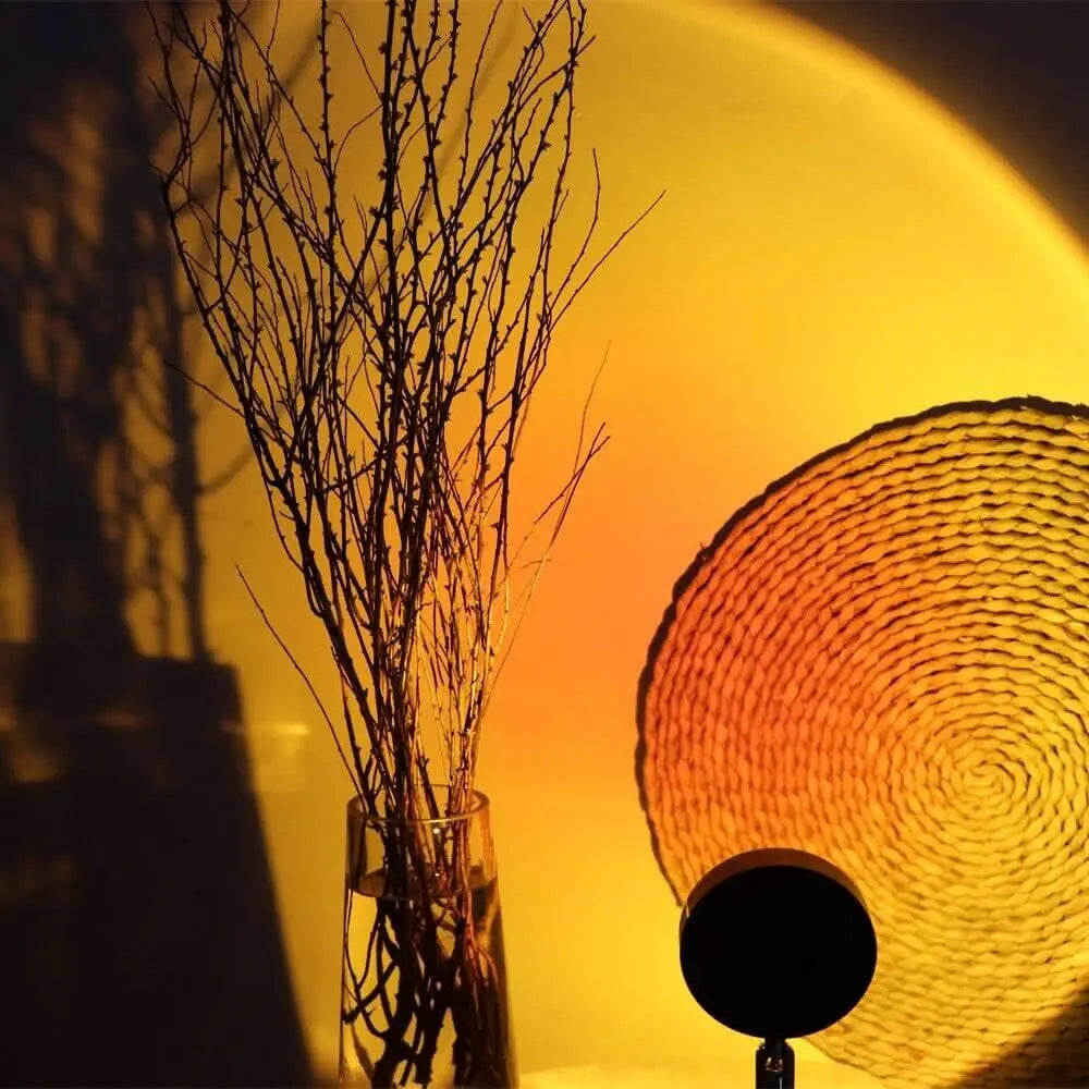 Sunset Effect Projection Light – 16 Color Options, 180° Rotating