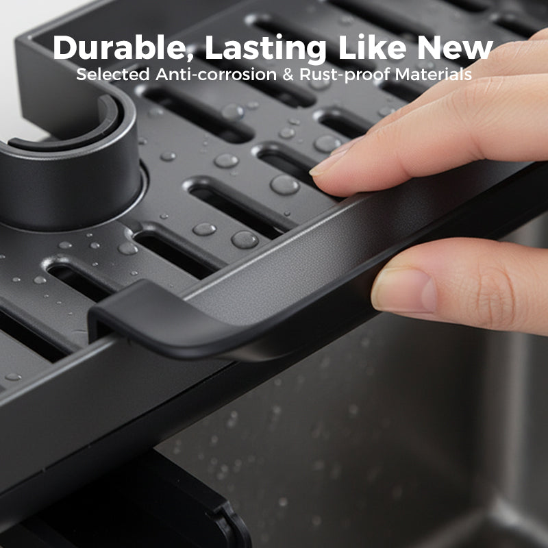 Sink Organizer | Quickly Dries Sponge and Brush | Clamp Attachment