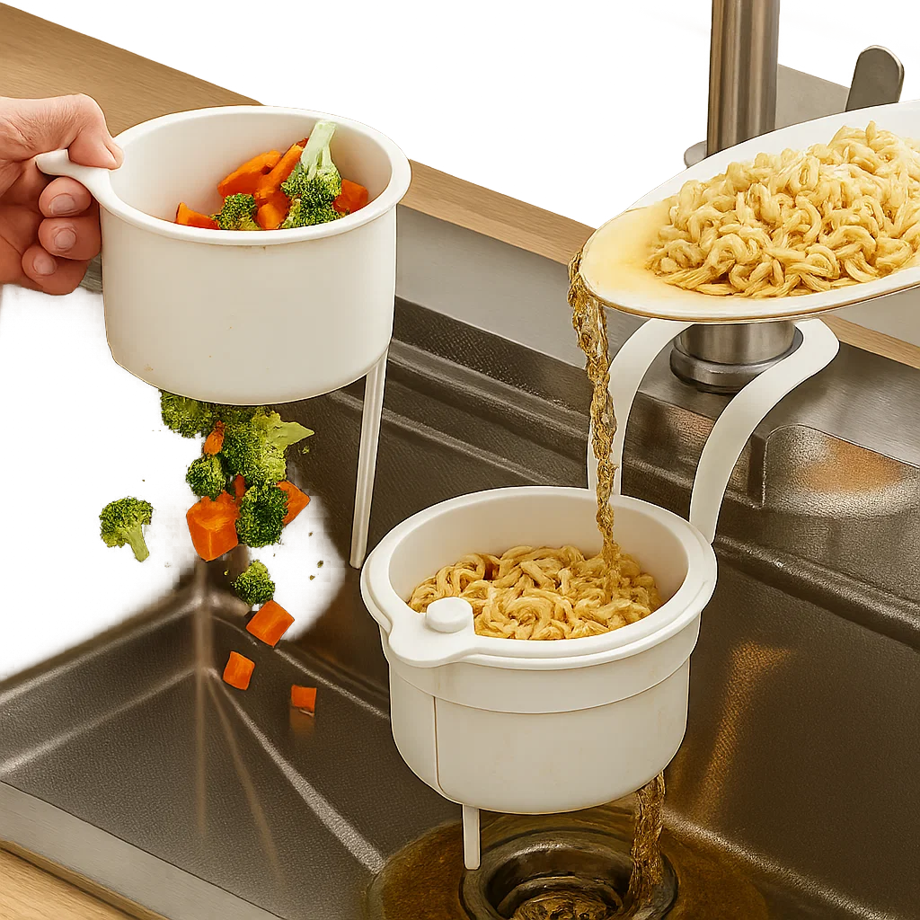 Sink Drying Basket | Drain Organizer | Clean & Odor-Free