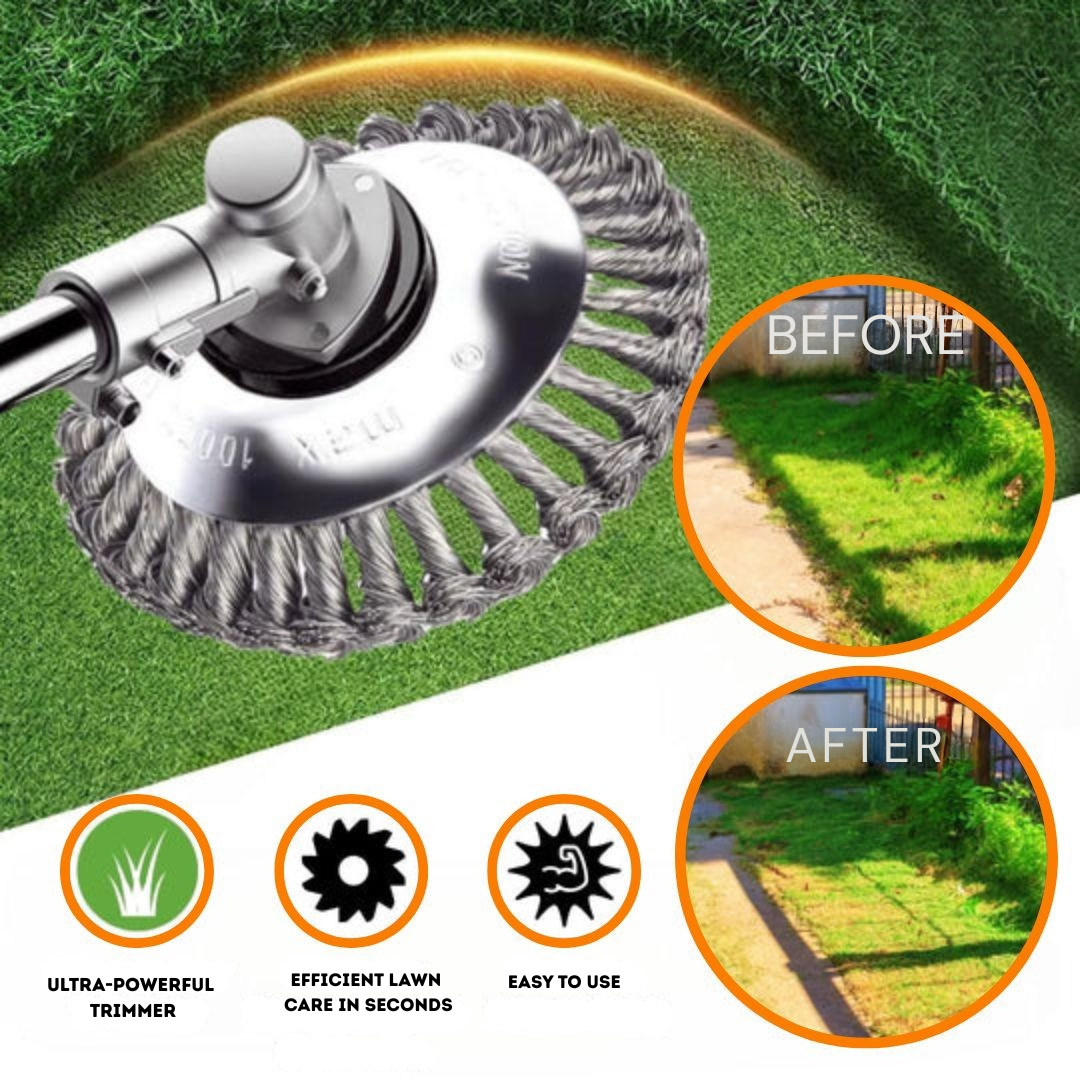 Carbon Steel Brush Trimmer Head | Quick Assembly
