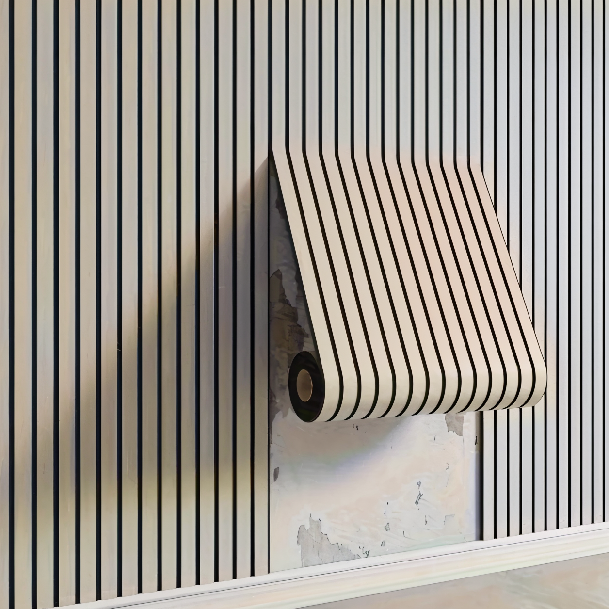 QuickStick 3D Wood Finish Wall Panels with Easy Adhesive Application