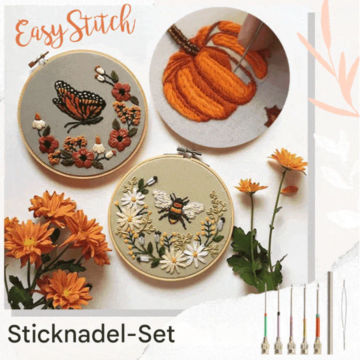 Color-Coded Needle Set for Simple Embroidery