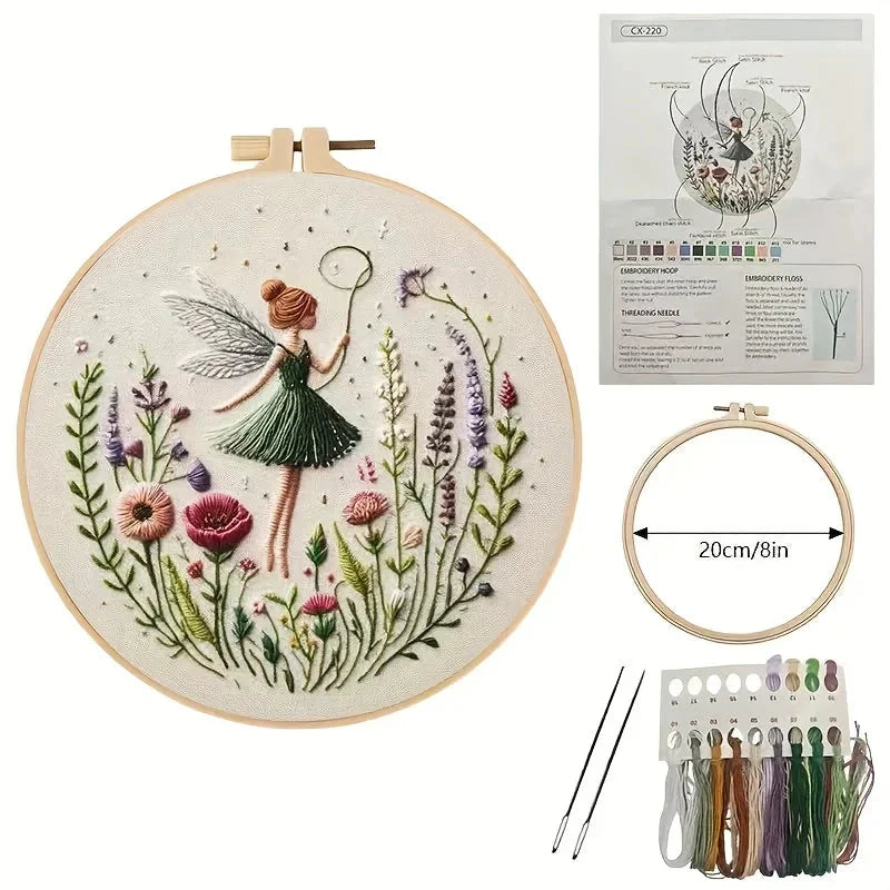 Fairy Girl Stick Set | Pre-Outlined Design | Instructions and Videos