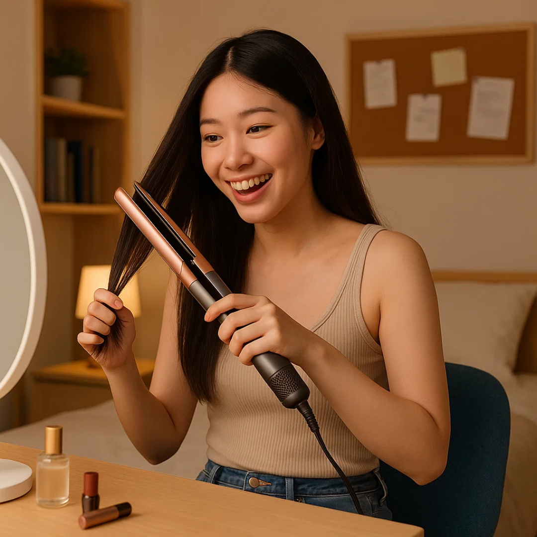 Dual Action Hair Dryer and Straightener for Effortless Styling