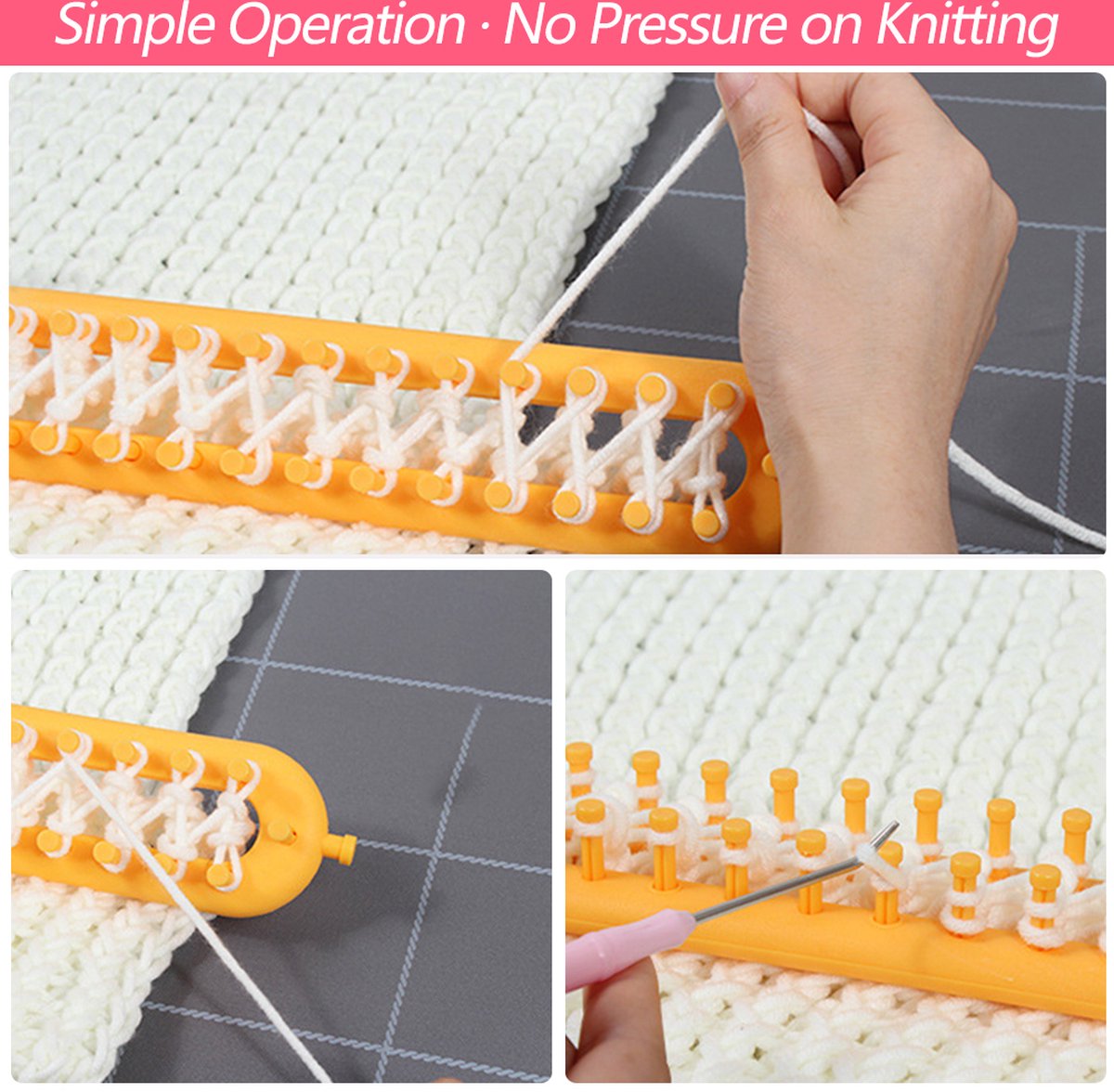 Needle-free Knitting Frame | Easy Wrap Technique | Portable System