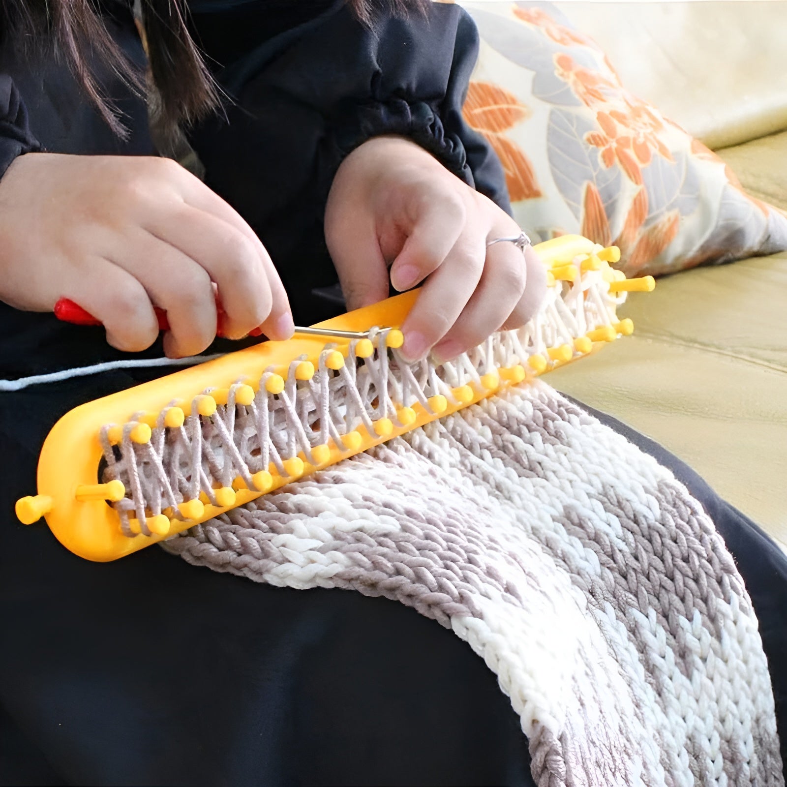 Needle-free Knitting Frame | Easy Wrap Technique | Portable System