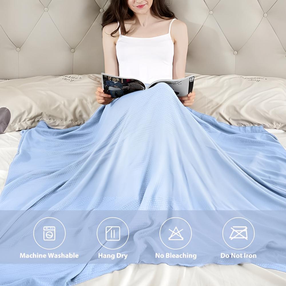 Bamboo Cooling Blanket for Summer – Lightweight and Breathable Bed Throw