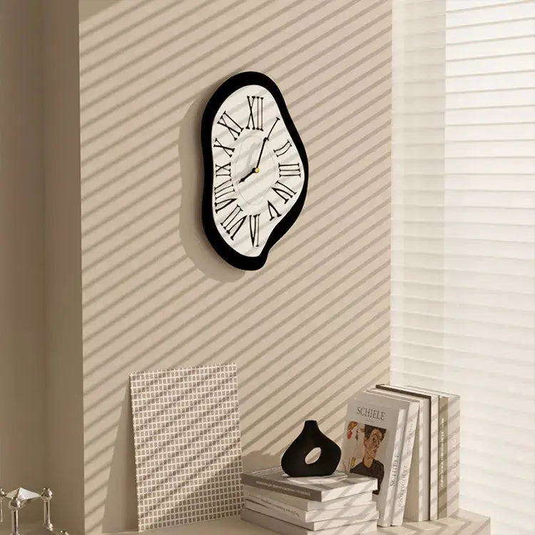 Roman Numeral Wall Clock with a Surreal Design