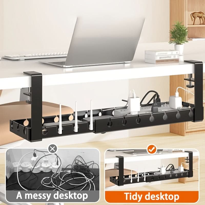 Adjustable Cable Organizer for Under-Desk Use – Tangle-Free Workstation