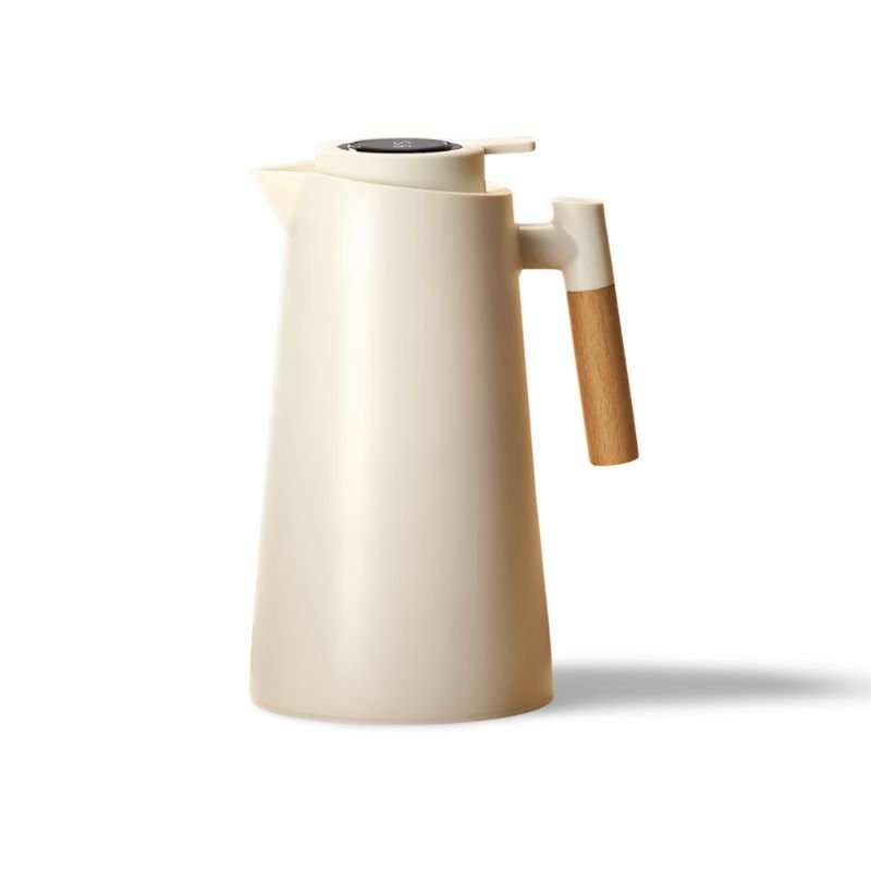 Elegant Insulated Beverage Dispenser with Digital Temp Gauge