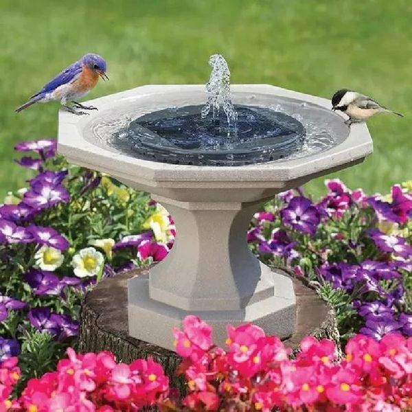 Eco-Friendly Solar Garden Fountain with Floating Design for Pond Decoration