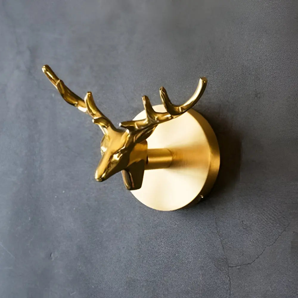 Brass Animal Wall Hooks – Set of 6 Decorative Designs in Gold Finish
