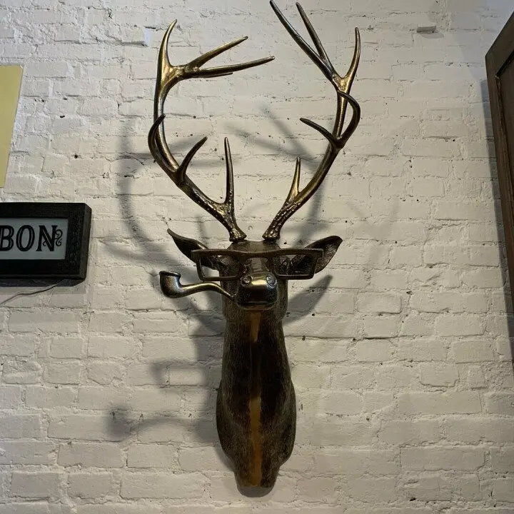 Wall Artwork Featuring Animal Head Design