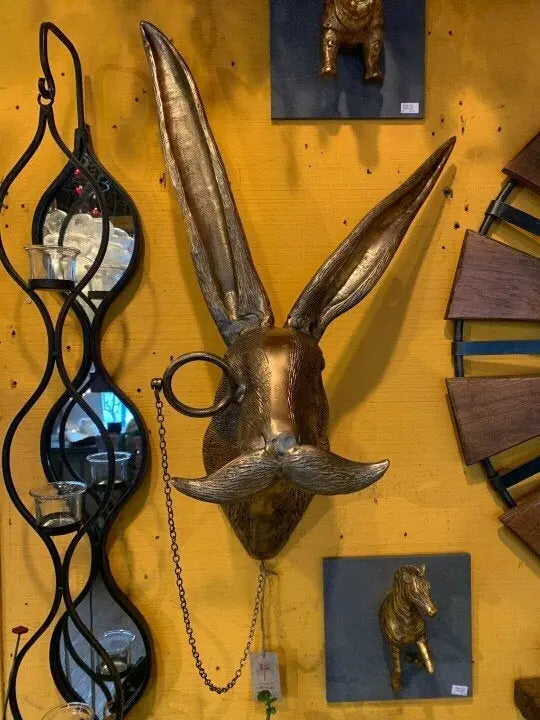 Wall Artwork Featuring Animal Head Design