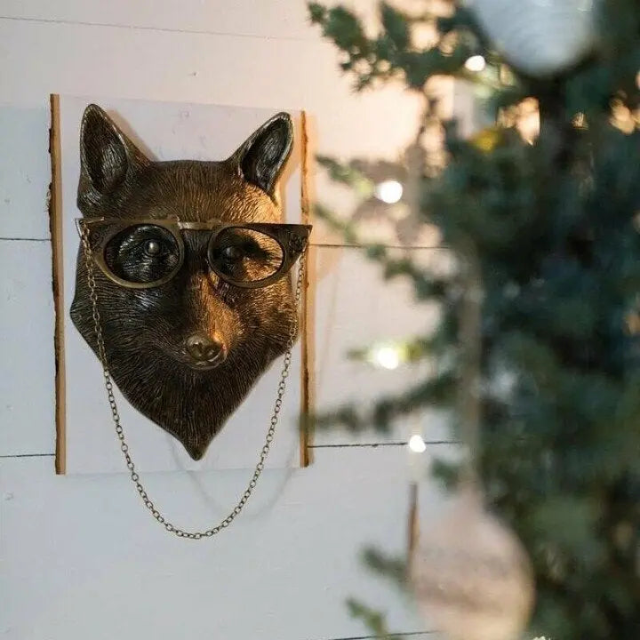 Wall Artwork Featuring Animal Head Design