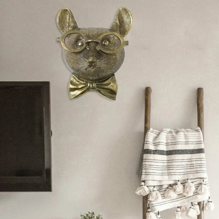 Wall Artwork Featuring Animal Head Design