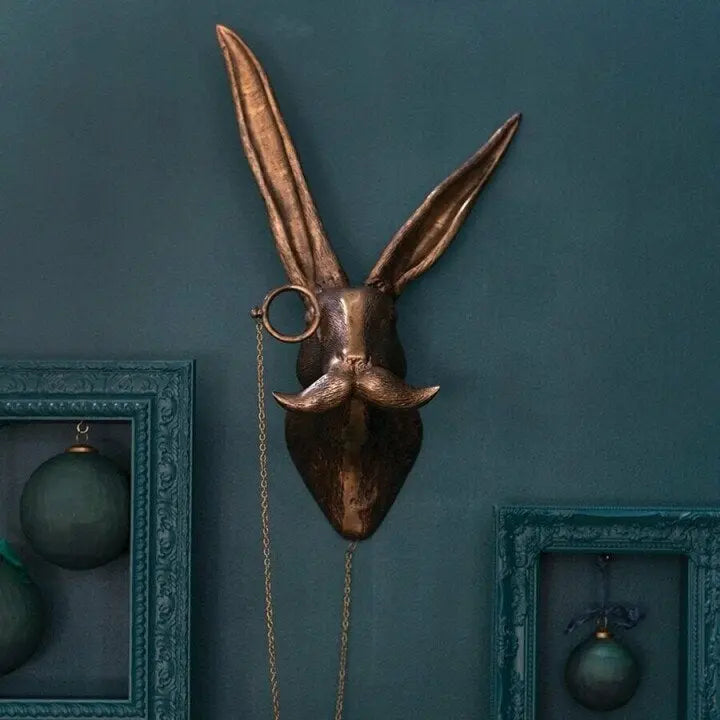 Wall Artwork Featuring Animal Head Design