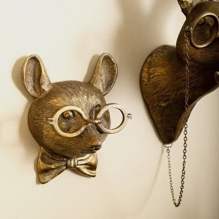 Wall Artwork Featuring Animal Head Design