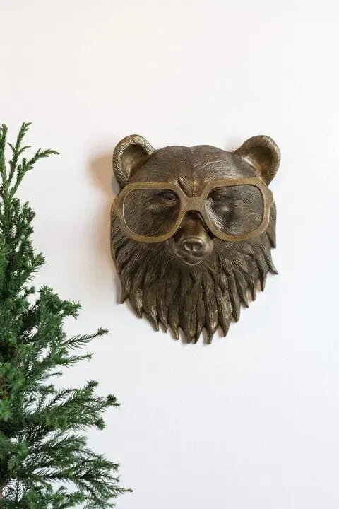 Wall Artwork Featuring Animal Head Design