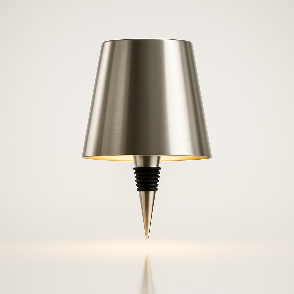 Table Lamp with Wireless Dimmer – Bottle Lamp Attachment