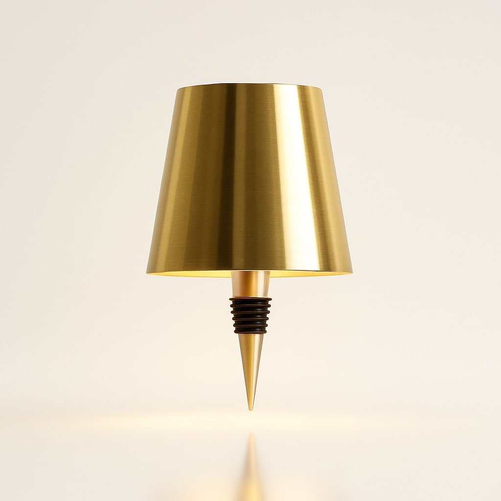 Table Lamp with Wireless Dimmer – Bottle Lamp Attachment