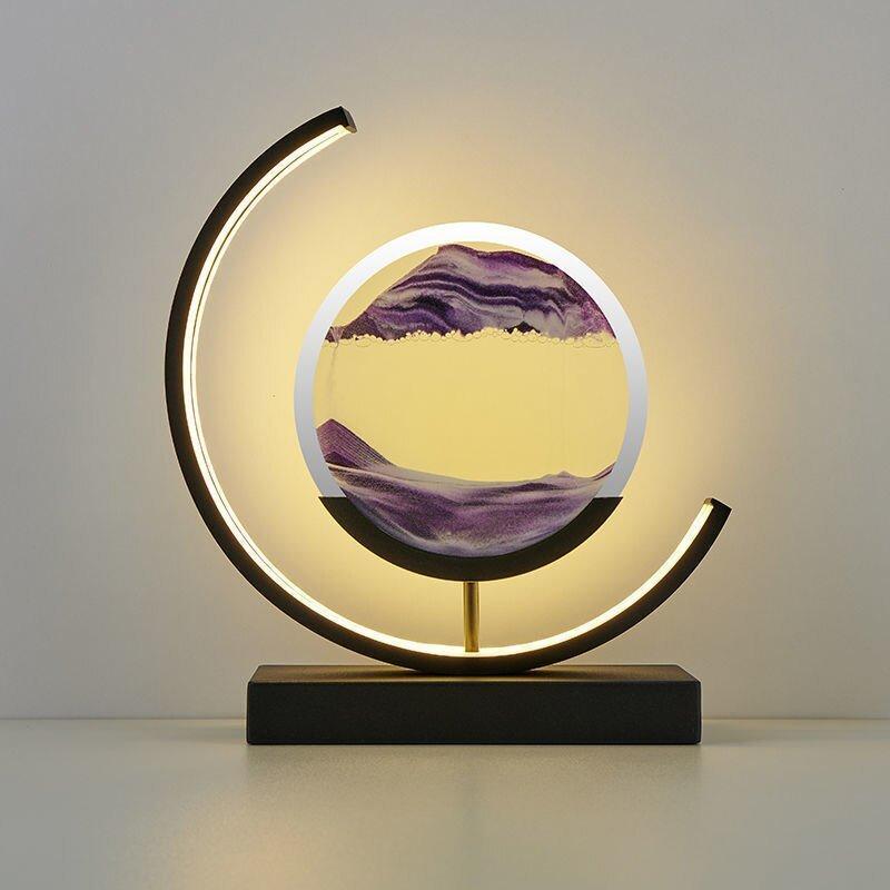 LED Table Lamp with Quicksand Design